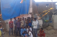 Republic day with Slum children