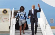 US President lands in Delhi, PM Modi welcomes Obama with a hug