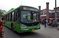 DTC bus runs over a school boy, angry residents set it ablaze