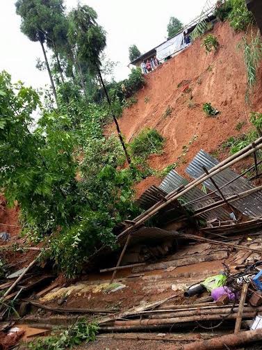 Another landslip in Darjeeling, camp people returning home