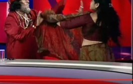 Swami omji slaps woman astrologer live on T.V program