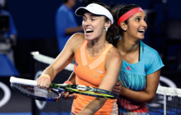 Sania, Martina labour into second round of French Open