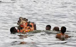 Coast Guard providing security for Ganesh immersion in Mumbai