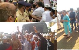 AAP ‘gheraoes’ BJP Maharashtra Office at Nariman Point, South Mumbai to protest against the BJP’s misrule